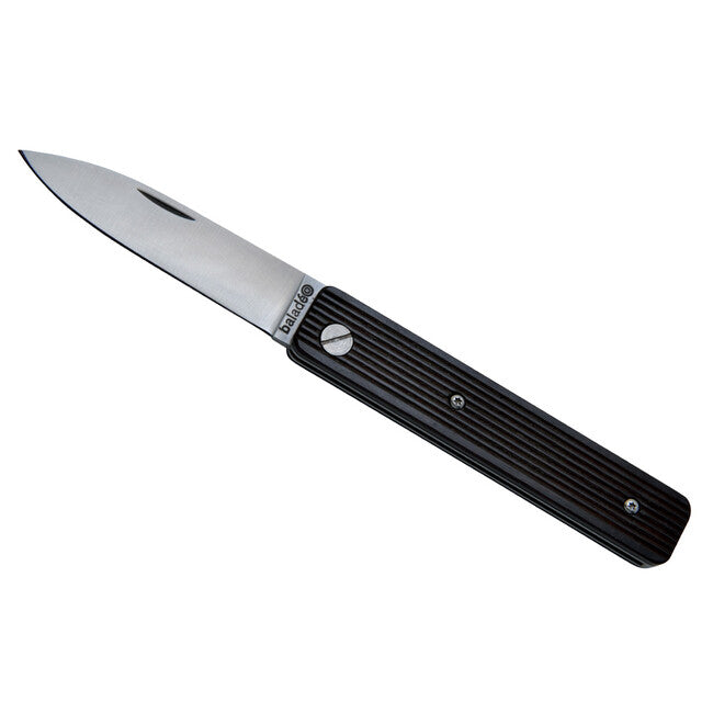 Baladeo ECO330 Papagayo žepni nož, rezilo 7,5 cm, jeklo 420, ročaj TPE, črn