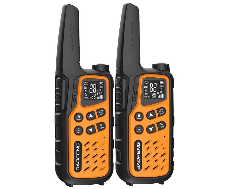BaoFeng BF-T25E PMR oddajnik radio 2 kos, oranžna