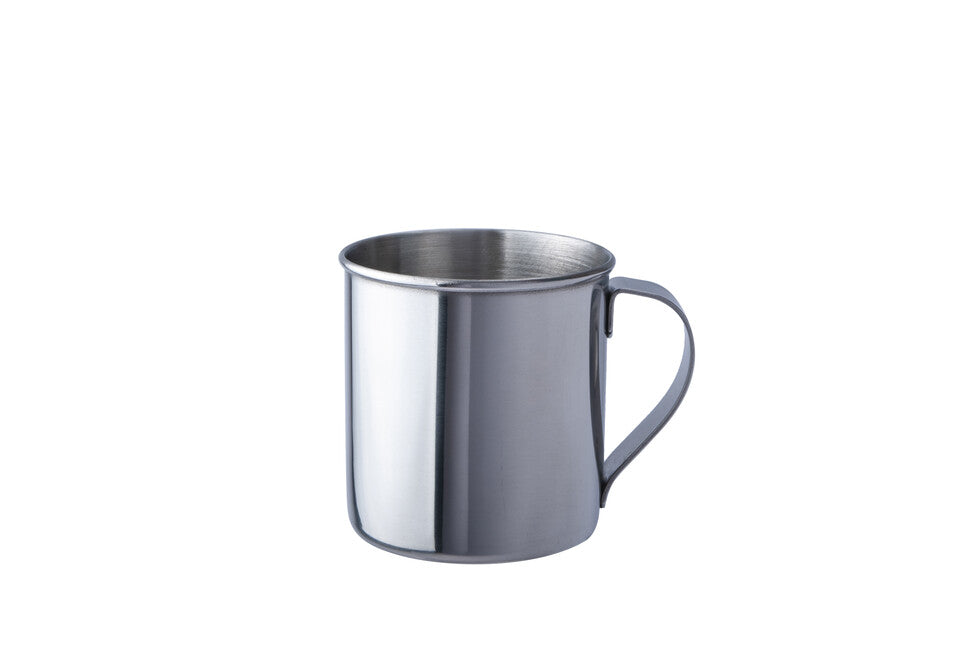 BasicNature Stainless Steel Mug, Polished 0.2 l
