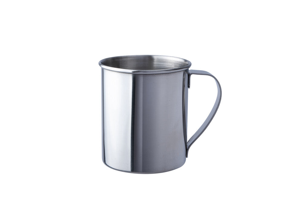 BasicNature Stainless Steel Mug, Polished 0.3L
