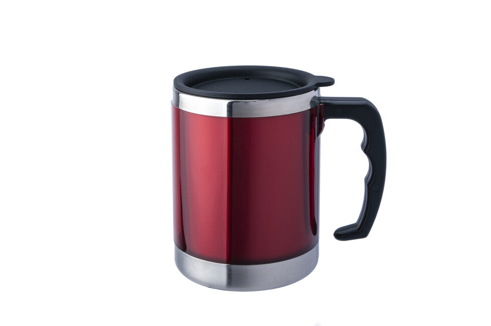 BasicNature MUG Stainless Steel Thermos Red 0.42 l