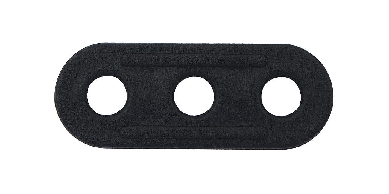 BasicNature napetostni nosilec vrvi za šotor, črn, 38 x 13 x 2,5 mm, 10 kos
