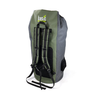 BasicNature vodoodporna torba 90 L, sivozelen