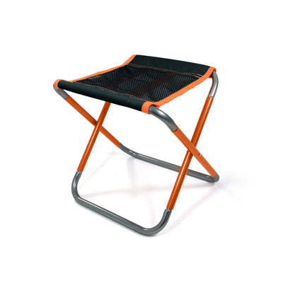 BasicNature Compact Folding Chair, Black/Orange