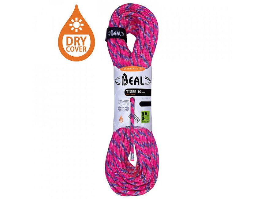 BEAL Tiger Unicore dinamično vrv za zimsko plezanje 10 mm 200 m, fuksia