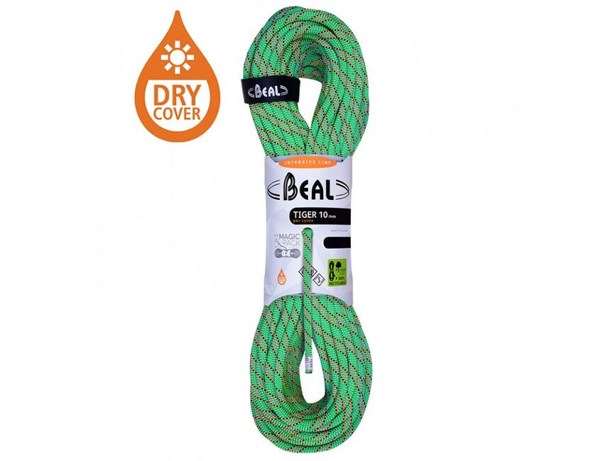 BEAL Tiger Unicore dinamično plezalno vrv za zimsko plezanje 10 mm 200 m, zelena