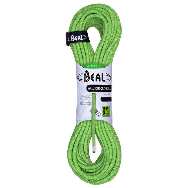 BEAL Wall School Unicore plezalno vrv 10,2 mm 20 m, zelena