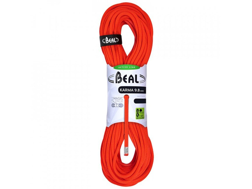 Beal Karma preprosto plezalno vrv 9,8 mm, trdna oranžna 40 m