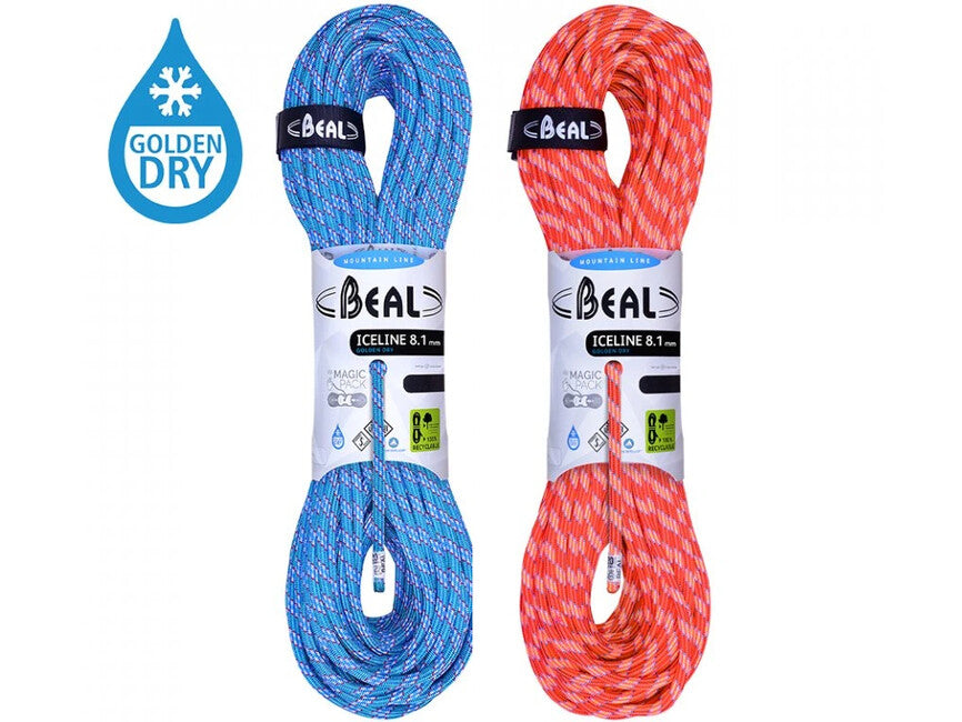 BEAL Ice Line Unicore plezalna vrv 8,1 mm 2 × 50 m, anis / emerald