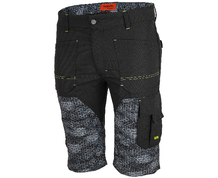BENNON Predator Work Shorts, Black/Grey