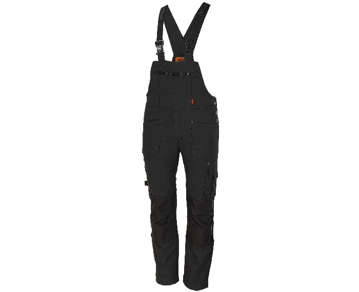 Bennon Erebos Work Bib Overalls, Black