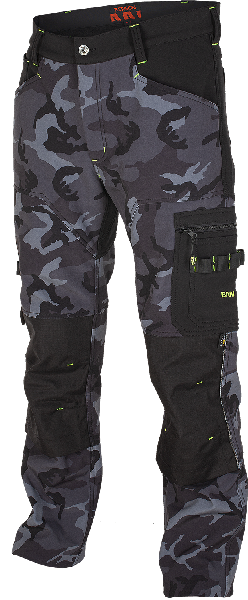 Bennon CAMOS Softshell Pants, Black/Grey