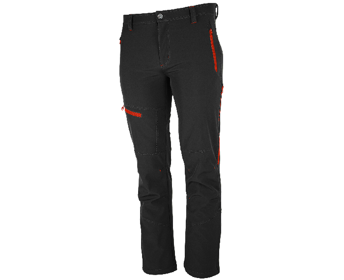 BENNON FORCE hlače softshell, črna/rdeča