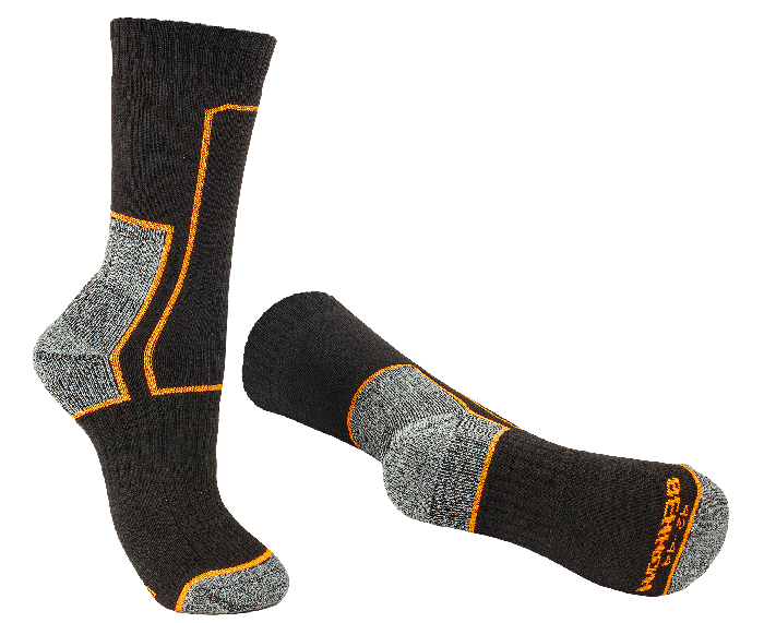 BENNON TREK Sock trekingske nogavice, črna/oranžna