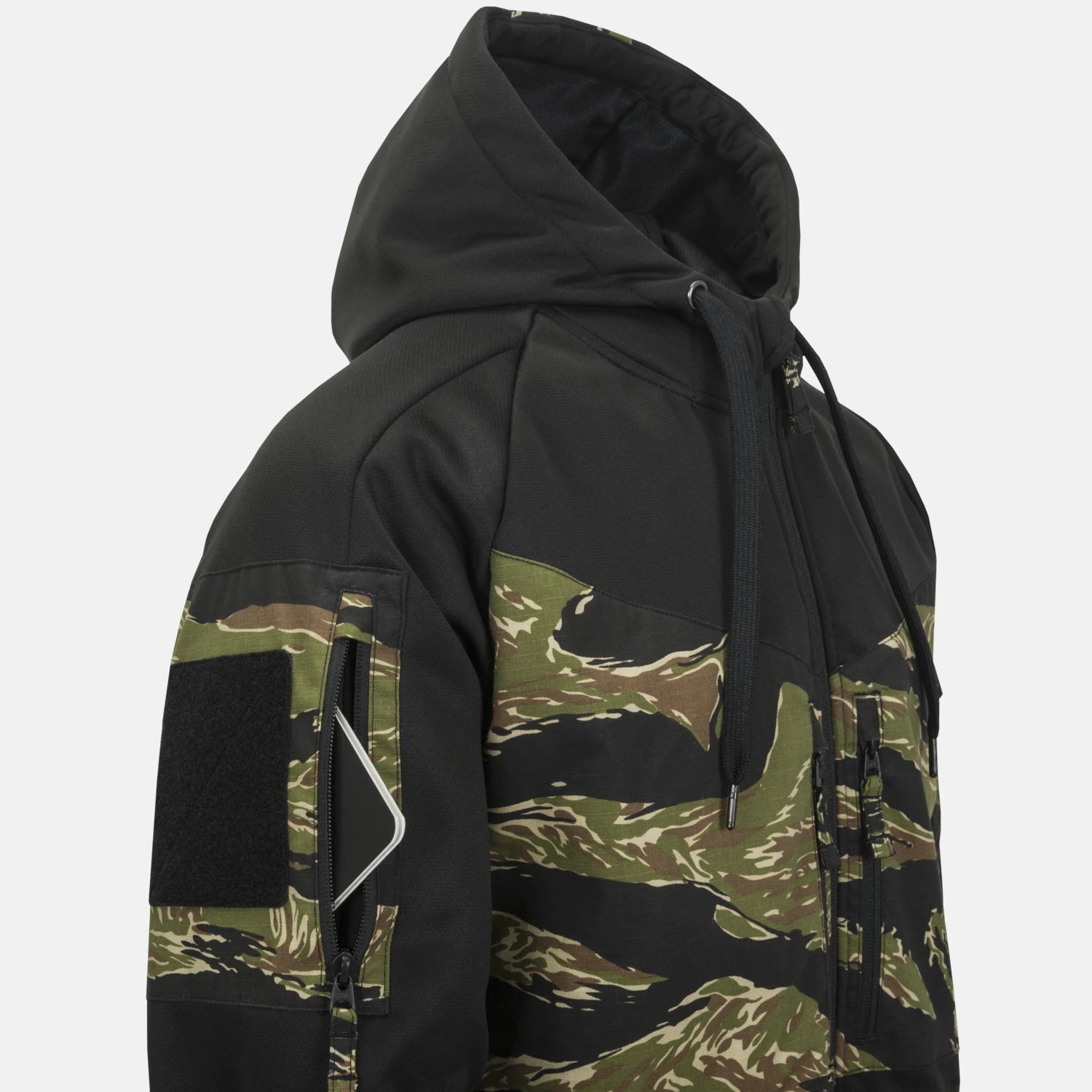 Helikon-Tex ROGUE HOODIE bunda, BLACK/TIGER STRIPE – detail 2