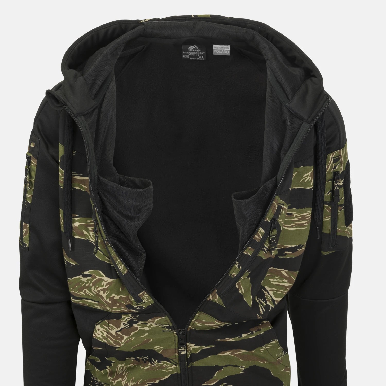 Helikon-Tex ROGUE HOODIE bunda, BLACK/MULTICAM – detail 5