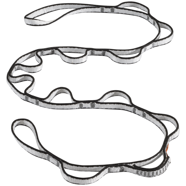 Black Diamond Dynex slučka Daisy Chain 12 mm 115 cm, črna