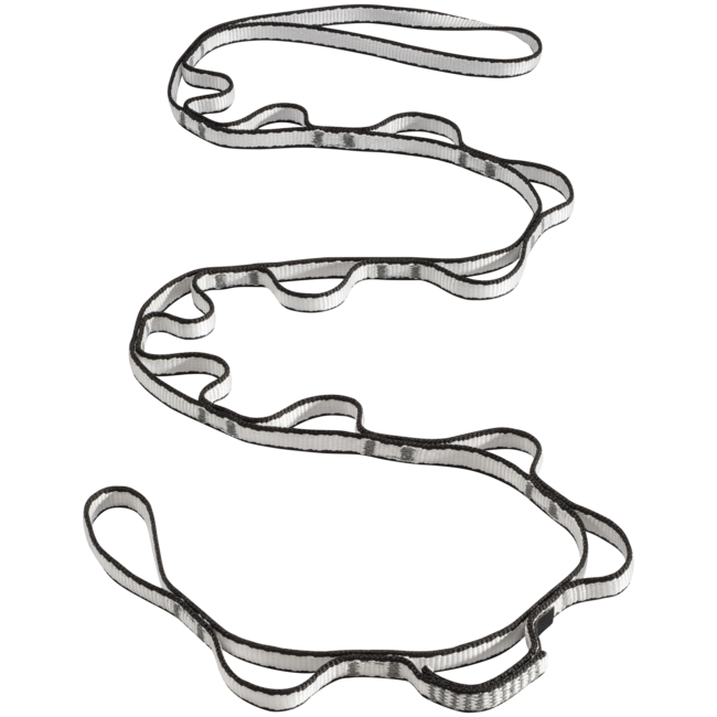Black Diamond Dynex slučka Daisy Chain 12 mm 140 cm, črna