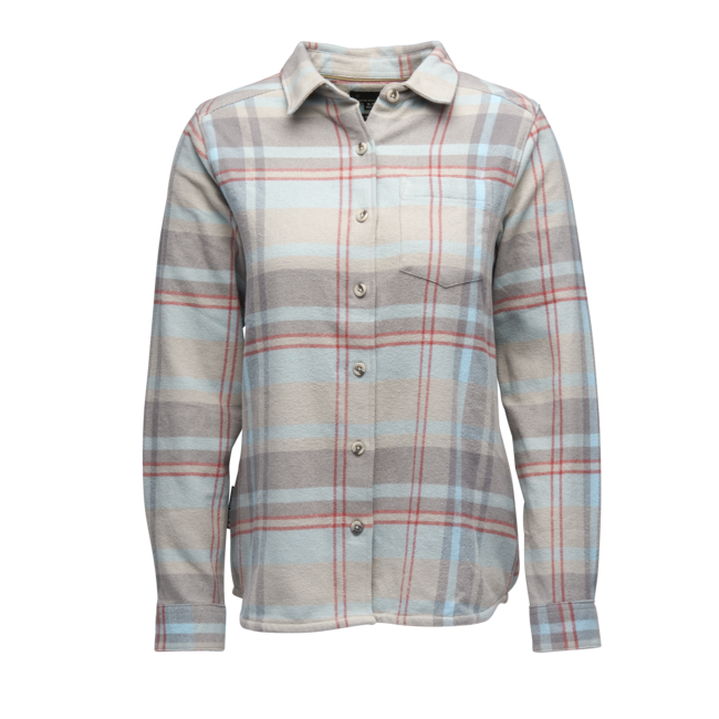 Black Diamond Project Flannel flanelna srajca ženski, pewter-belay blue plaid