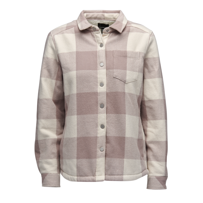 Black Diamond Project Lined Flannel flanelna srajca ženski, pale mauve-off white plaid