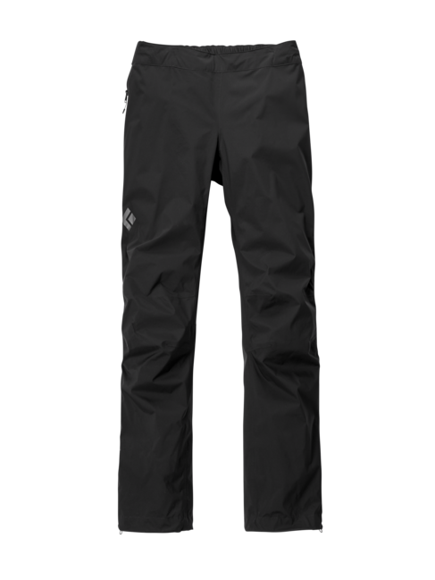 Black Diamond Stormline Stretch vodoodporne hlače, črna