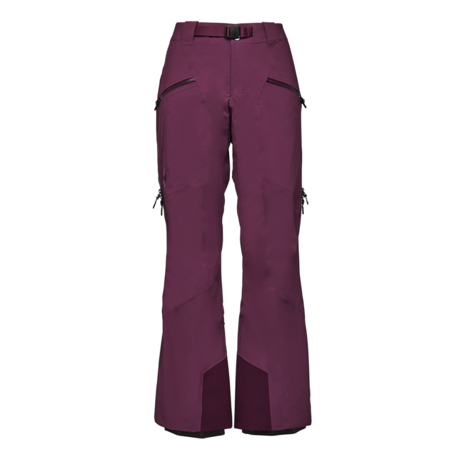 Black Diamond Recon Stretch Insulated črne hlače ženski, blackberry