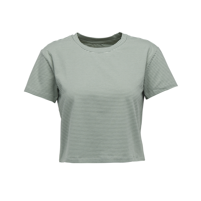 Black Diamond BD Stripe majica ženski s kratkim rokavom, pena zelena-lovor zelena