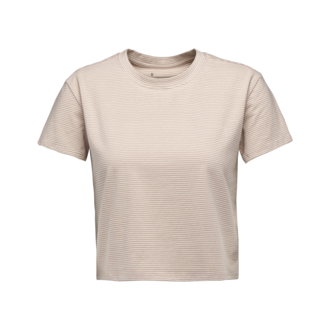 Black Diamond BD Stripe majica ženski s kratkimi rokavi, off white-pale mauve
