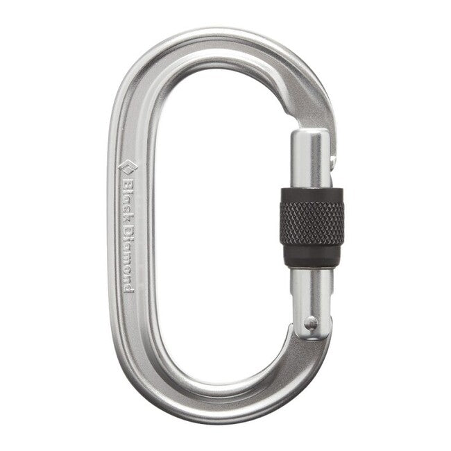 Black Diamond Ovalna vponka s Keylock Scrwgt, polirana