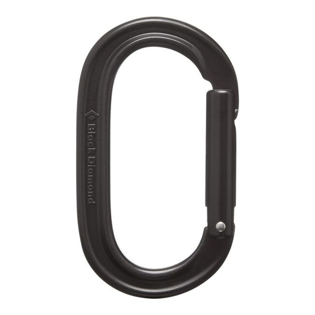 Black Diamond Ovalna vponka s Keylockkom, črna
