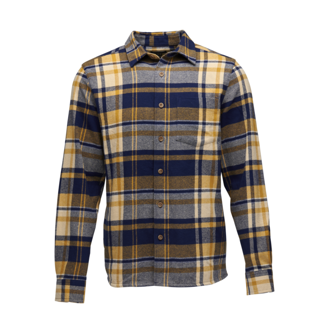 Black Diamond Project Flannel drvarska srajca moški, indigo-gold plaid