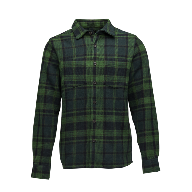 Black Diamond Project Heavy Flannel drvarska srajca moški, palm green-anthracite plaid