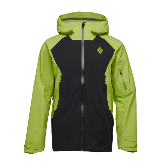 Black Diamond Recon Lt Stretch Shell smučarska jakna moška, black-lime green