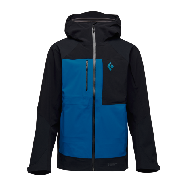 Black Diamond Recon Stretch Pro Shell alpska jakna moški, black-kingfisher