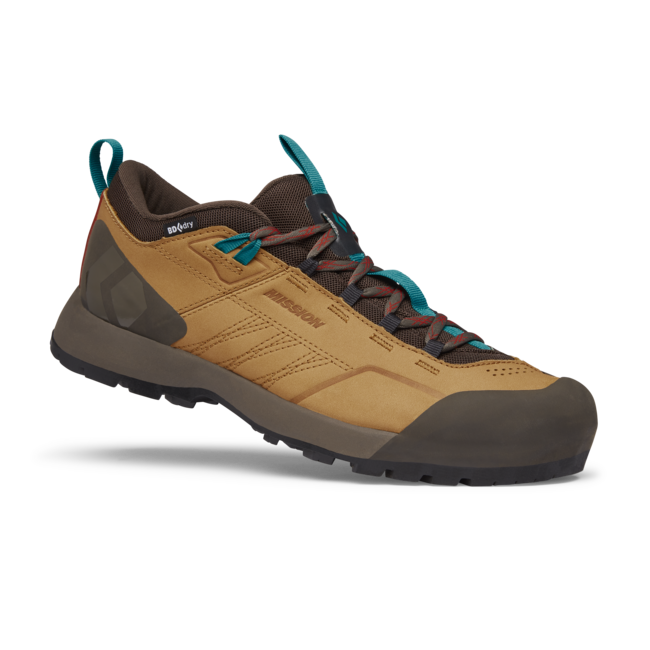 Black Diamond Mission Low Waterproof Approach usnjeni čevlji, moški, amber-cafe brown