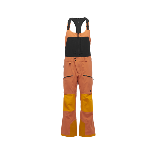 Black Diamond Recon Stretch Pro Bibs hlače moški s trakmi, bd orange-flame orange