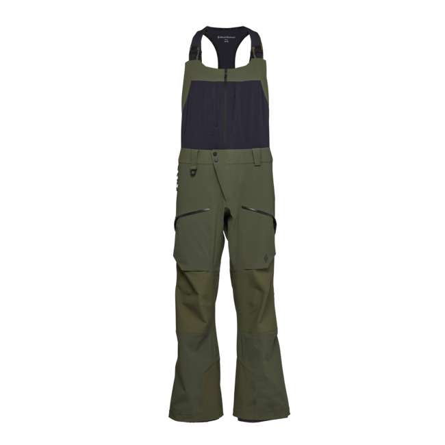 Black Diamond Recon Stretch Pro Bibs hlače moške s trakmi, tundra