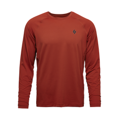 Black Diamond Alpenglow Crew moška majica z dolgimi rokavi, burnt sienna
