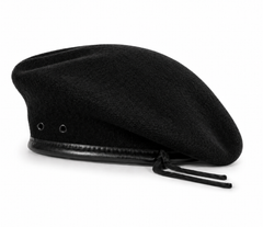 WARAGOD Stolthet Wool Beret, Black