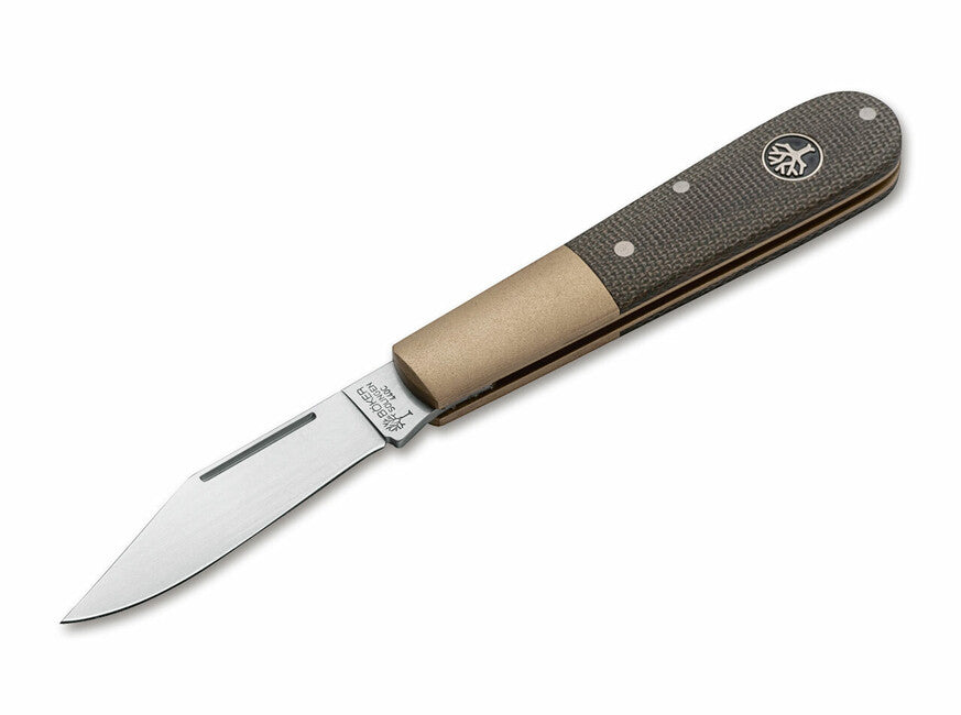 BÖKER® Barlow Expedition žepni nož 6,4 cm, zelena Micarta
