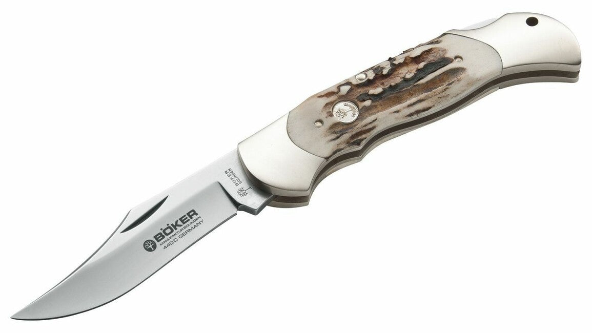 BÖKER® Optima Stag žepni nož 9 cm, paroh