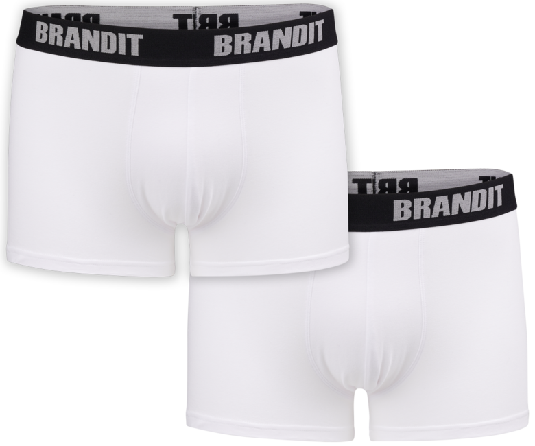 Brandit boksarke s logotipom 2kos, bela-bela