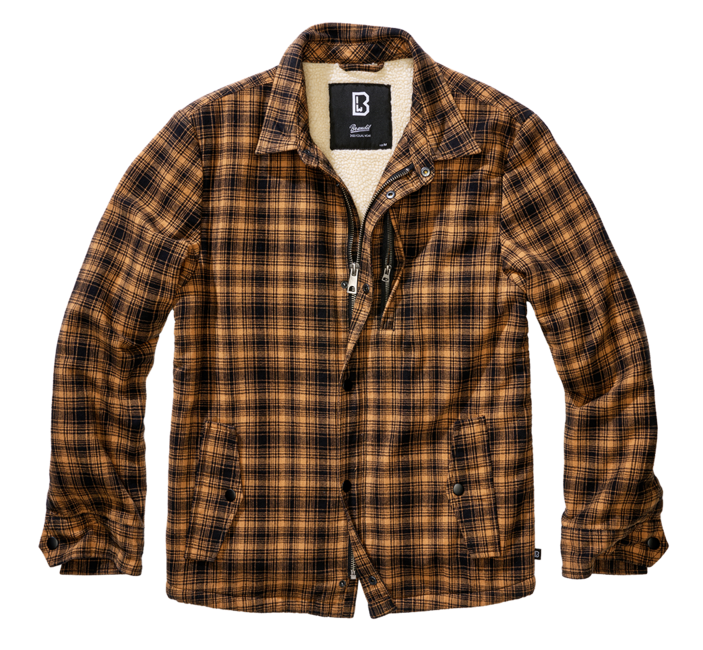 Brandit Classic Sherpa jakna, camel-črna