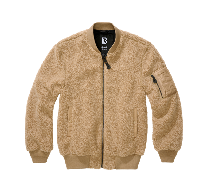 Brandit MA1 Sherpa Jacket, Camel