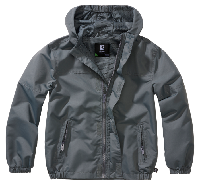 Brandit Summer Frontzip Windbreaker jakna otroška, antracitna