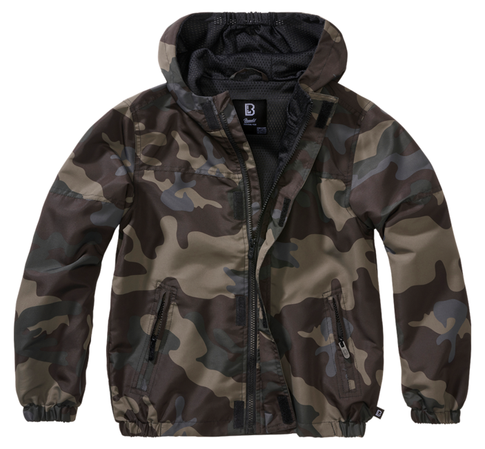 Brandit Summer Frontzip Windbreaker jakna otroška, darkcamo