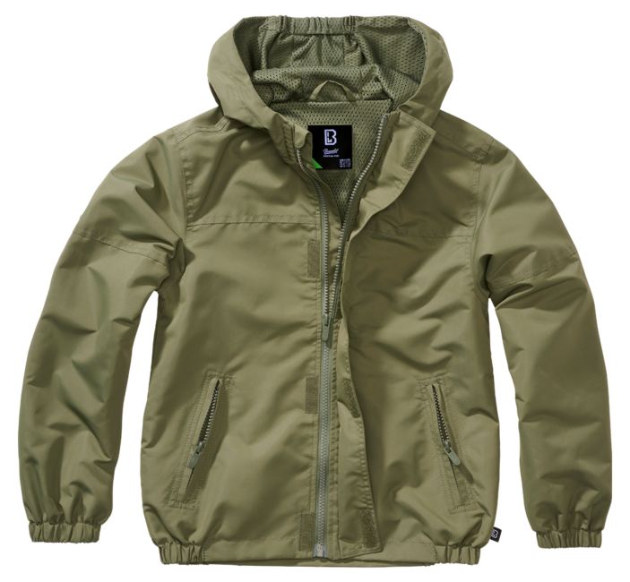 Brandit Summer Frontzip Windbreaker jakna otroška, olivno zelena