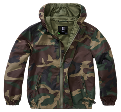 Brandit Summer Frontzip Windbreaker otroška jakna, woodland
