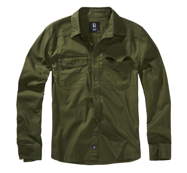 Brandit Flanellshirt srajca, olivno zelena