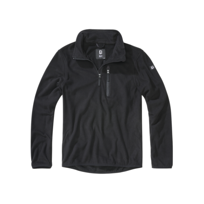 Brandit Fleece Troyer softshell jakna, črna